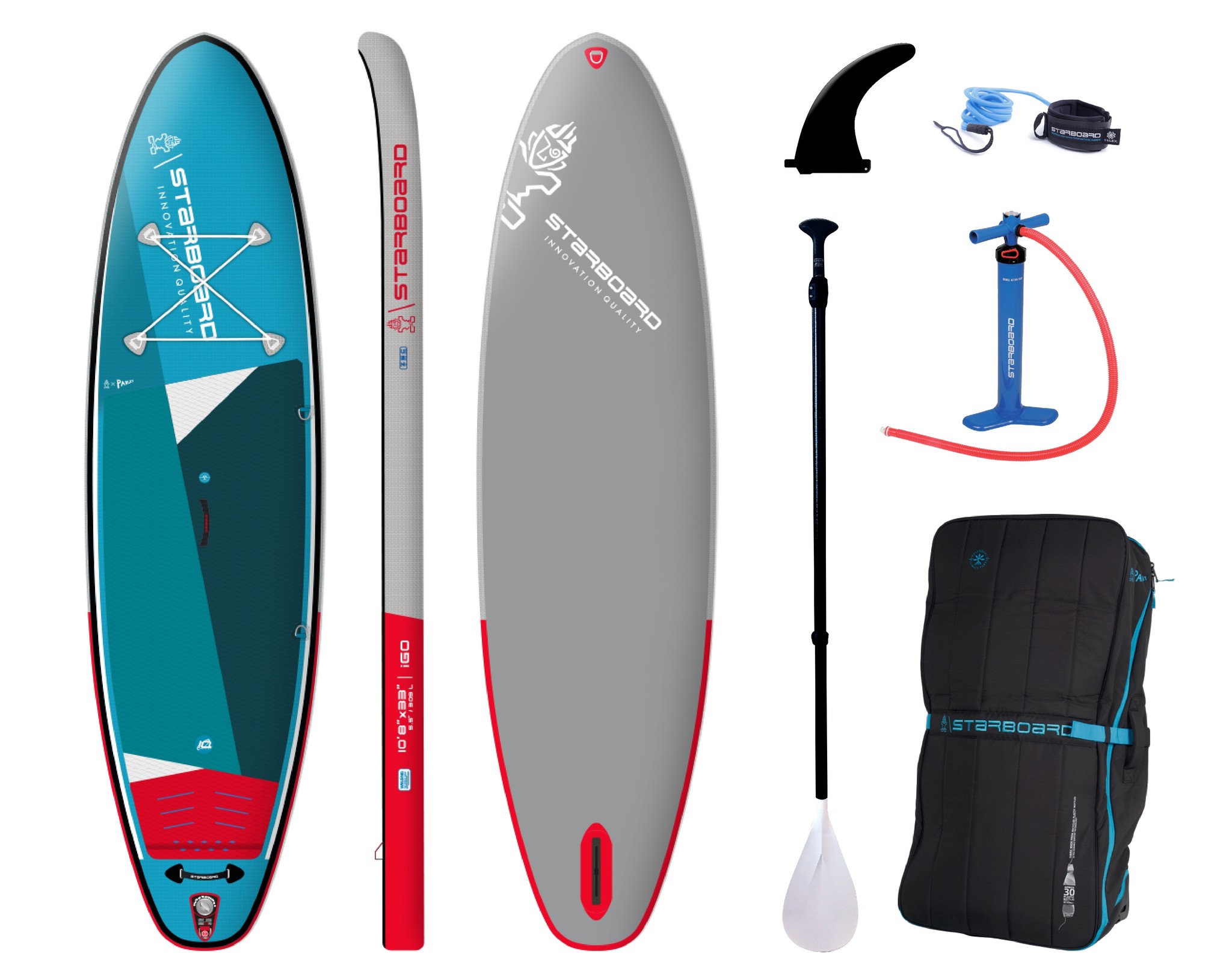 Starboard pacchetto da SUP gonfiabile 10.8 igo zen 10